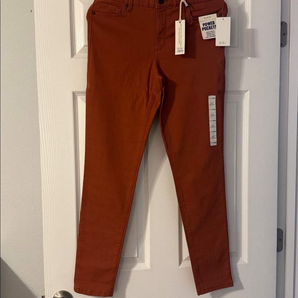 Code Bleu Women's Skinny Jeans in Rust